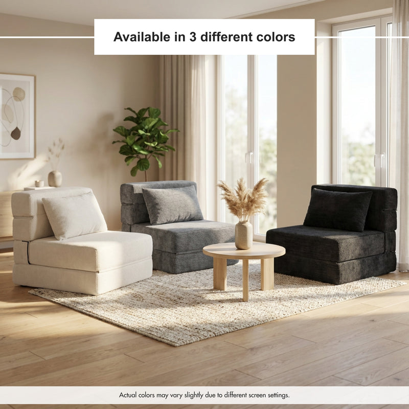 Boneless Foldout Frameless Floor Sofa – Chaise & Sleeper | Oak & Birch