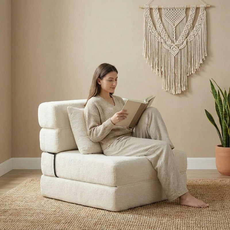 Boneless Foldout Frameless Floor Sofa – Chaise & Sleeper | Oak & Birch