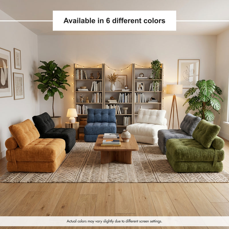 Boneless Convertible Floor Couch – Chaise Lounge & Sleeper | Oak & Birch