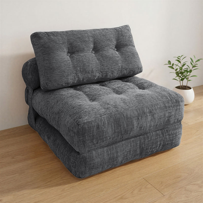 Boneless Convertible Floor Couch – Chaise Lounge & Sleeper | Oak & Birch