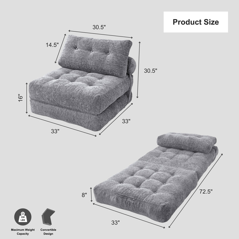 Cielo Boneless Sofa Bed – 3-in-1 Convertible Floor Sofa | Oak & Birch
