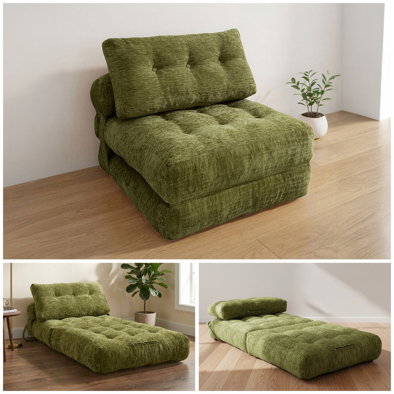 Boneless Convertible Floor Couch – Chaise Lounge & Sleeper | Oak & Birch