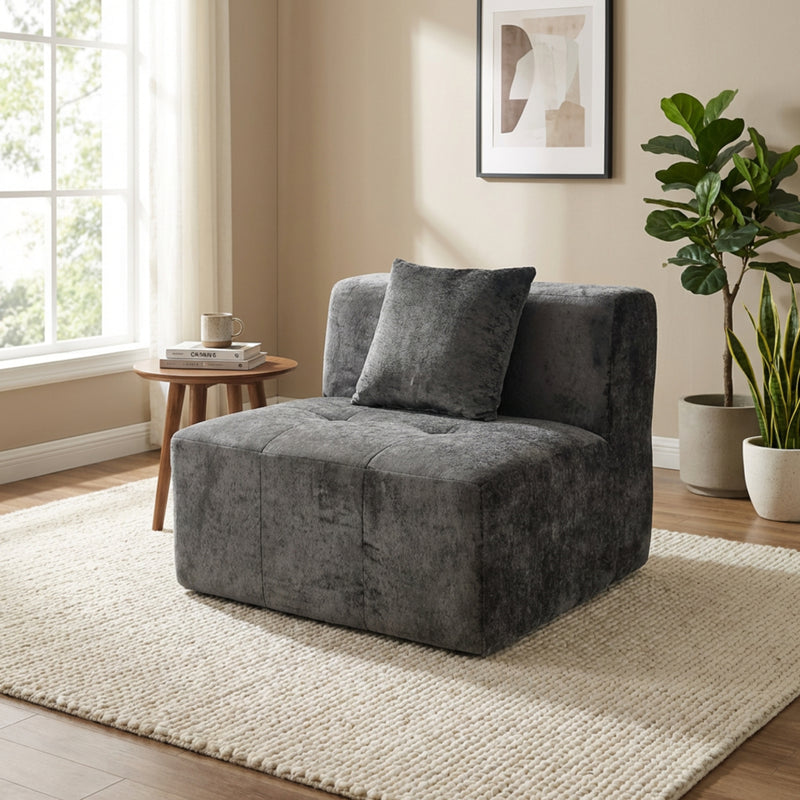 Boneless Modular Sectional Couch in a Box with Ottoman | Oak & Birch