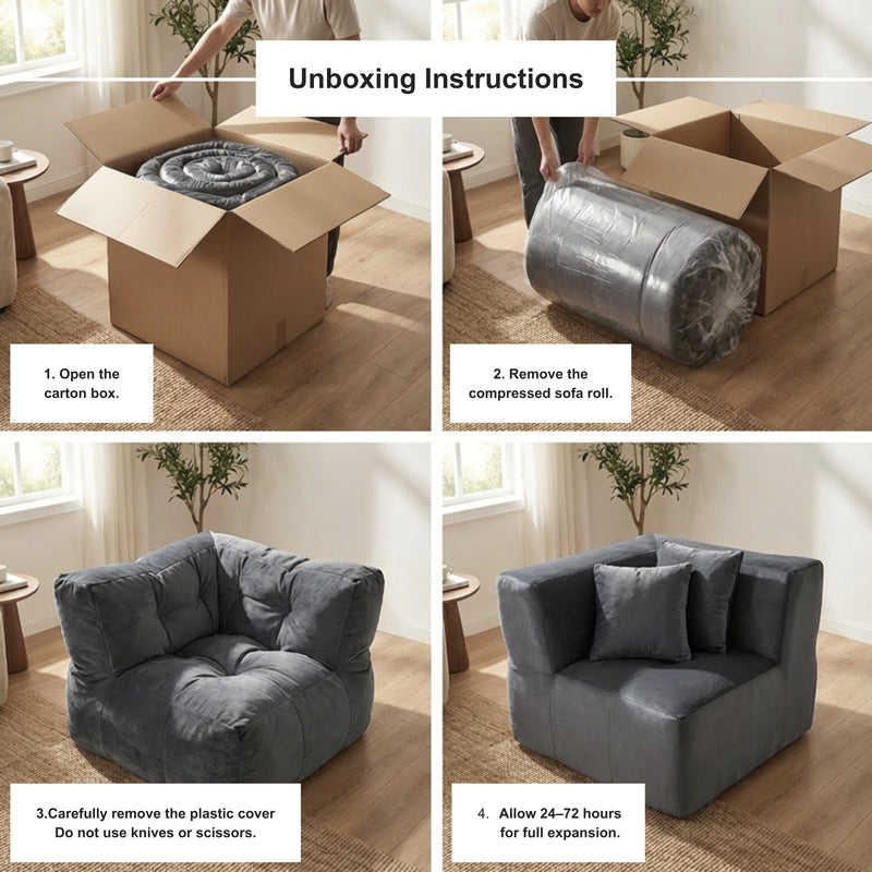 Boneless Modular Sofa Individual Modules | Oak & Birch