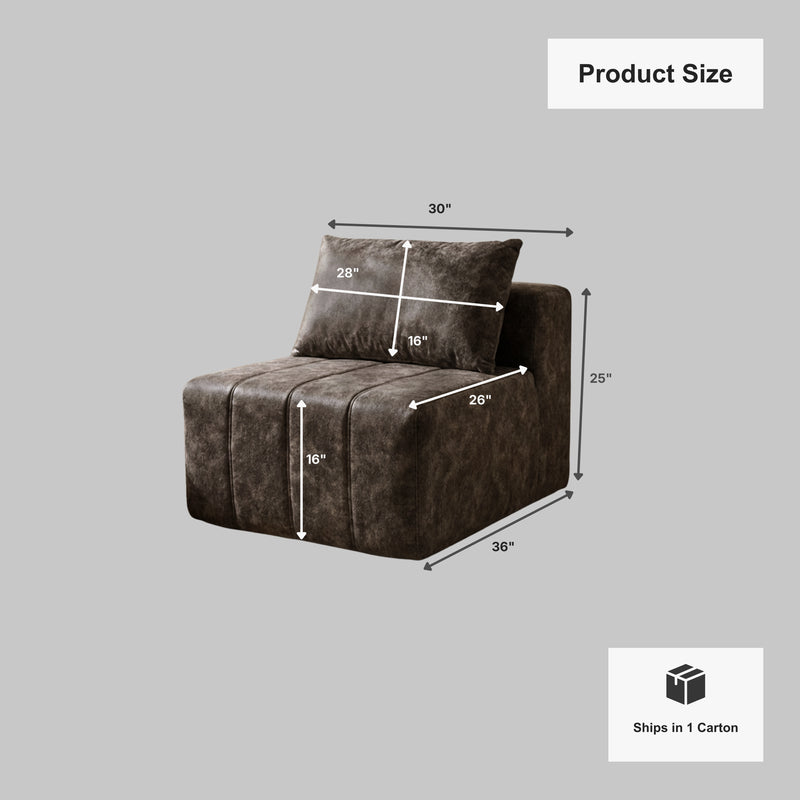 Boneless Deep Seat Modular Sectional Sofa in a Box | Oak & Birch