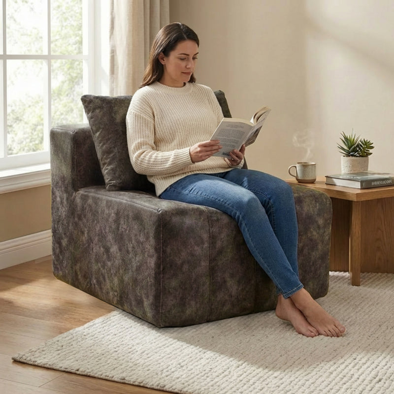 Boneless Deep Seat Modular Sofa Individual Modules | Oak & Birch