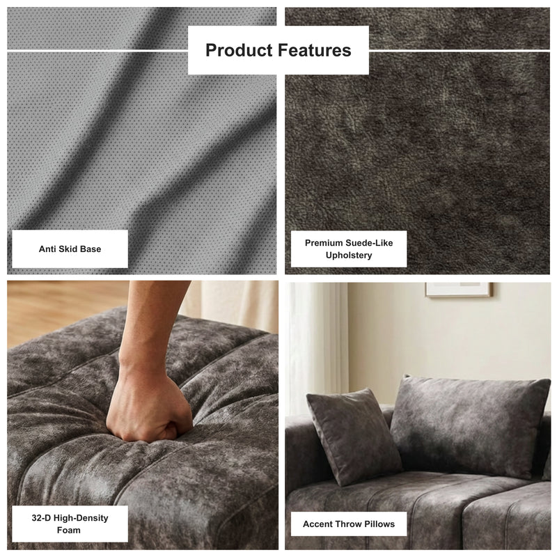 Boneless Deep Seat Modular Sofa Individual Modules | Oak & Birch