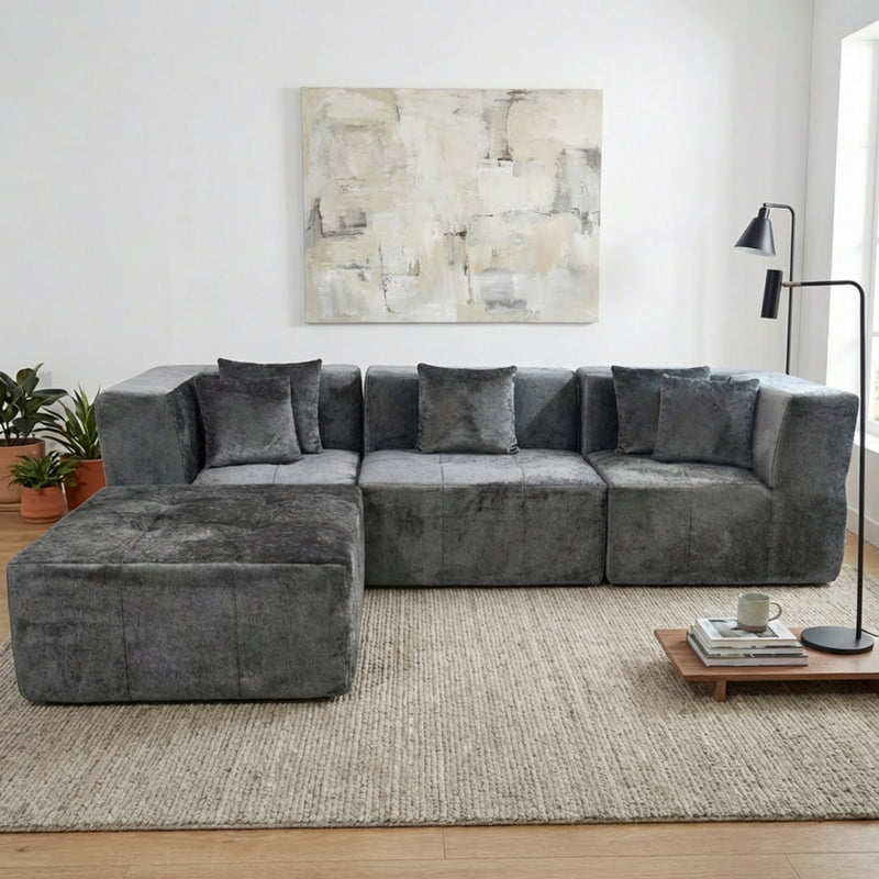 Boneless L-Shaped Sectional Sofa — Modular, No Assembly | Oak & Birch
