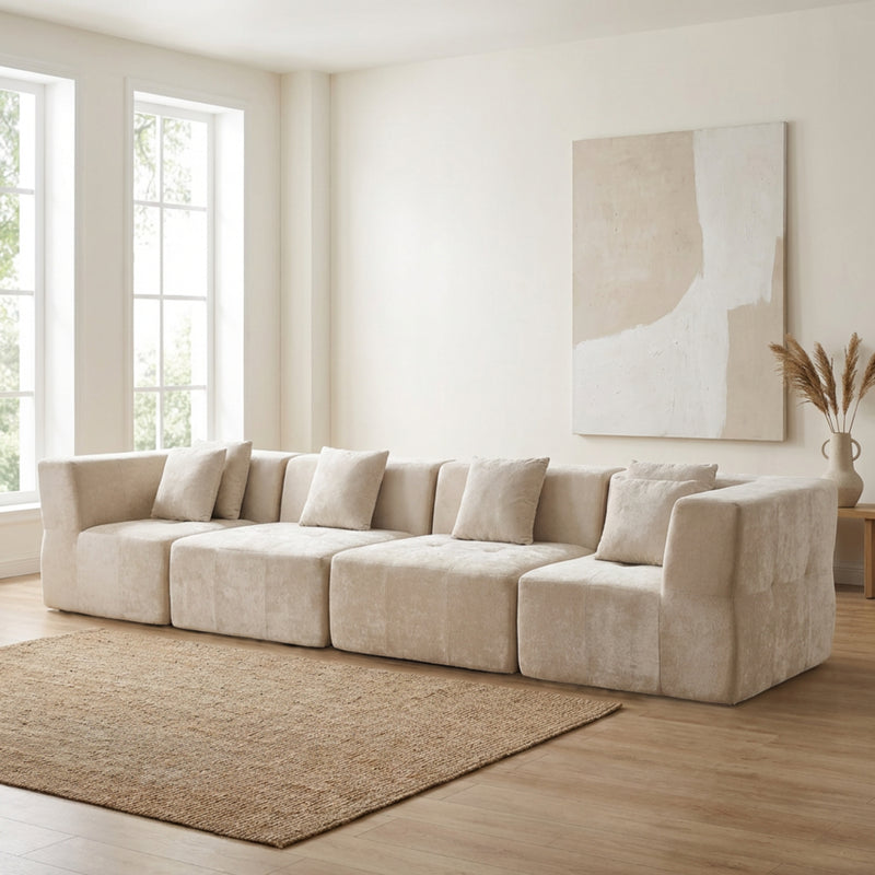 Boneless Modular Sectional Couch in a Box with Ottoman | Oak & Birch
