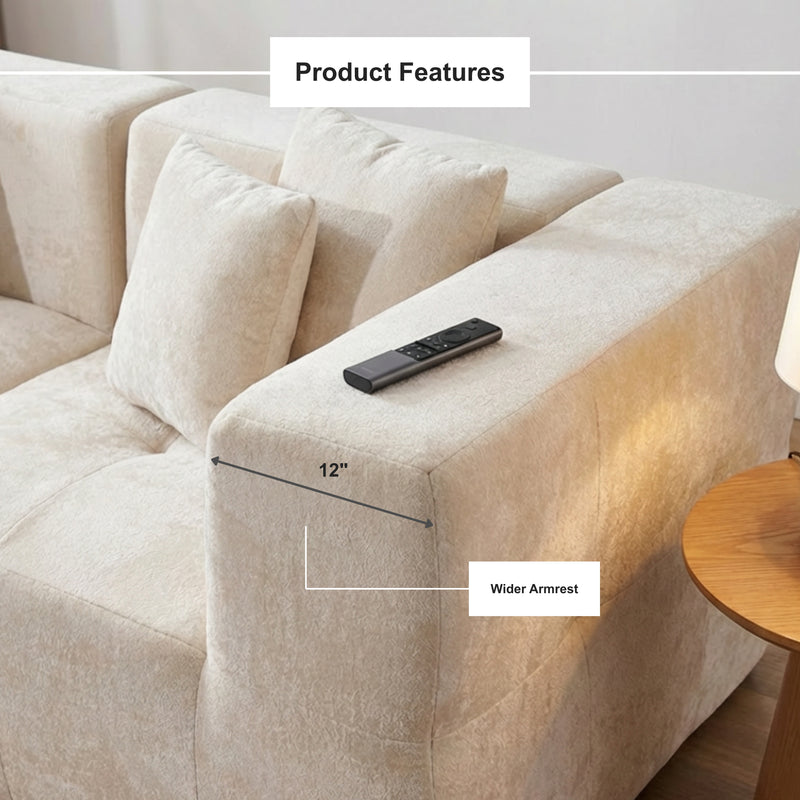 Boneless Modular Sectional Sofa in a Box — Deep Seat | Oak & Birch