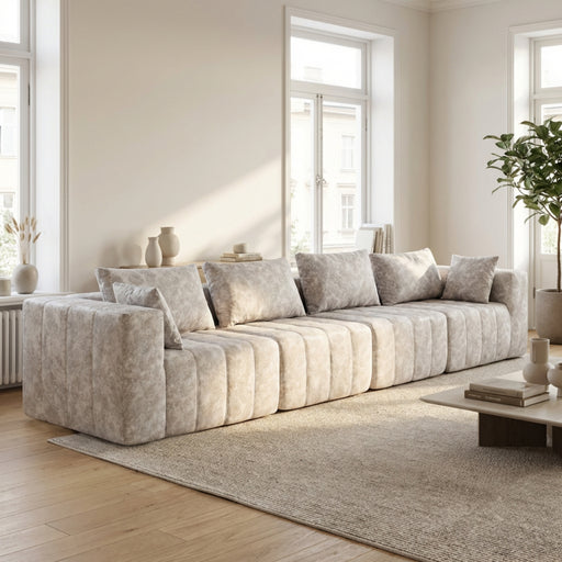 Oak & Birch Boneless Deep Seat Modular Sectional Sofa in a Box Oyster