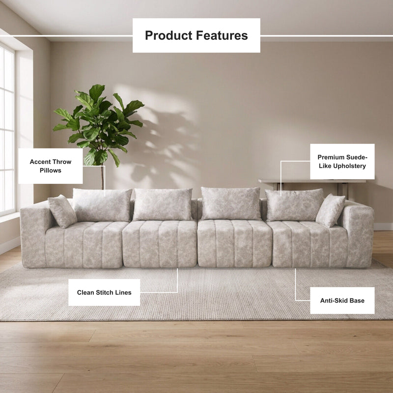 Boneless Deep Seat Modular Sectional Sofa in a Box | Oak & Birch