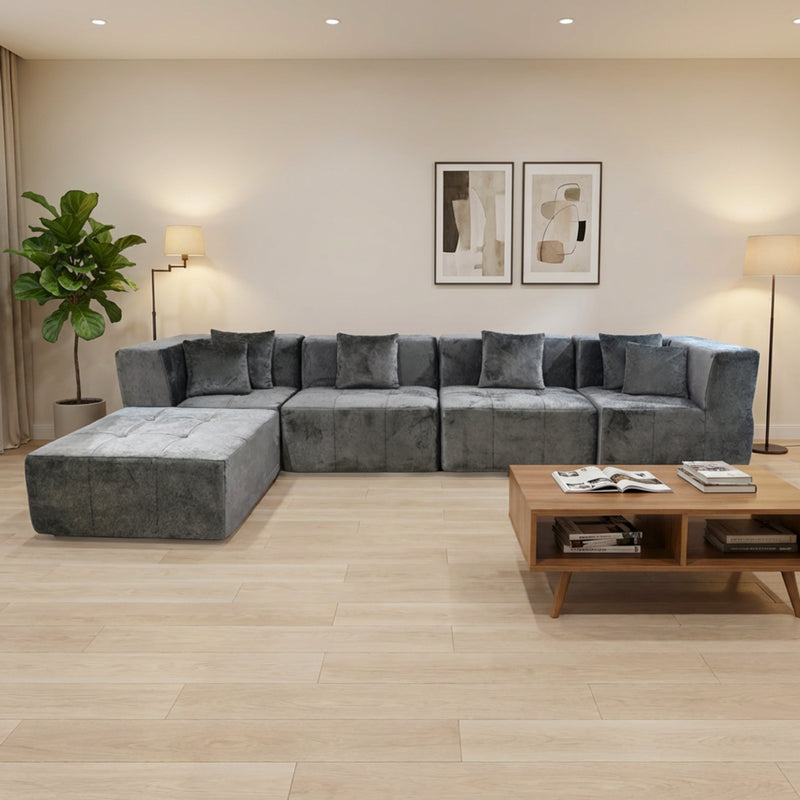 Boneless L-Shaped Sectional Sofa — Modular, No Assembly | Oak & Birch