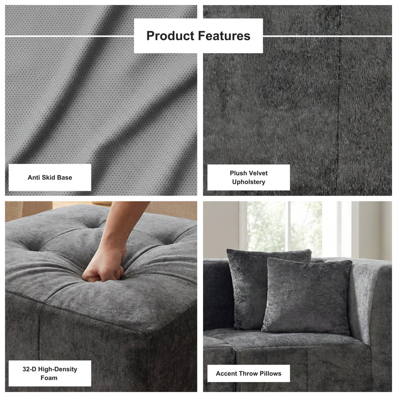 Boneless L-Shaped Sectional Sofa — Modular, No Assembly | Oak & Birch