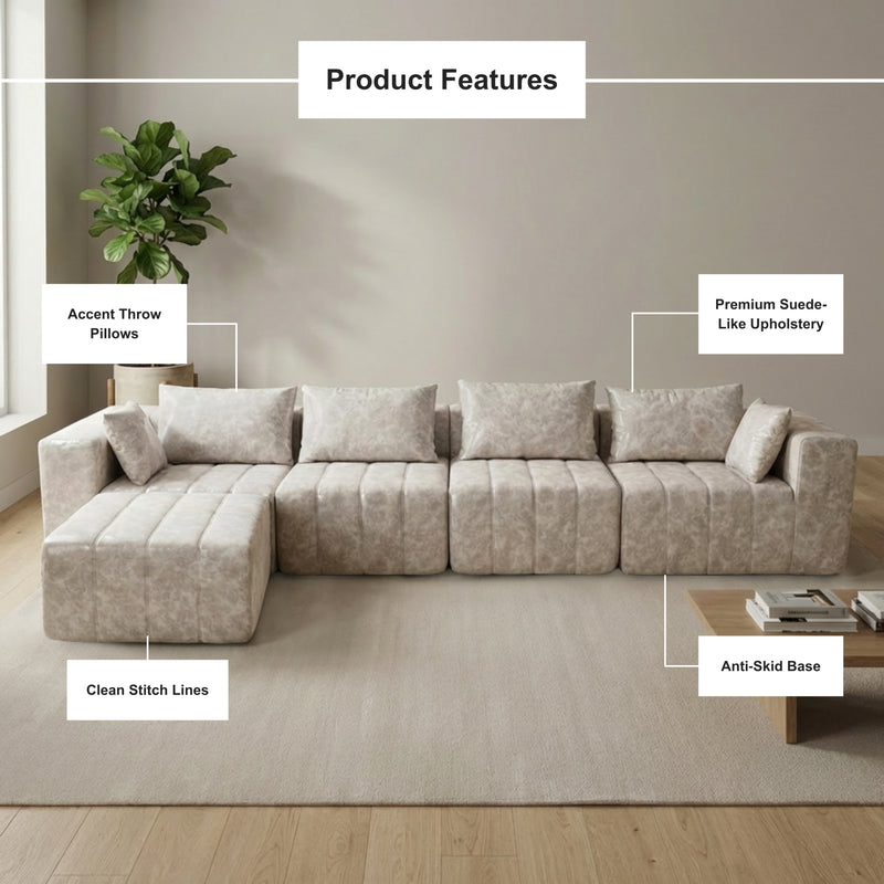 Boneless Deep Seat Modular Sectional Sofa in a Box | Oak & Birch