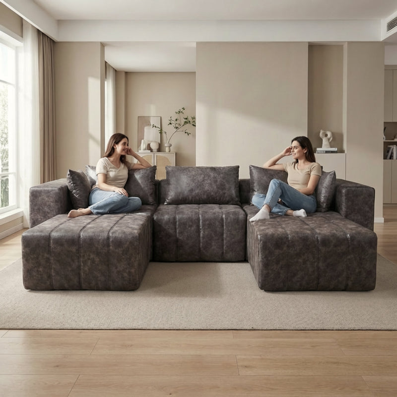 Boneless Deep Seat Modular Sectional Sofa in a Box | Oak & Birch