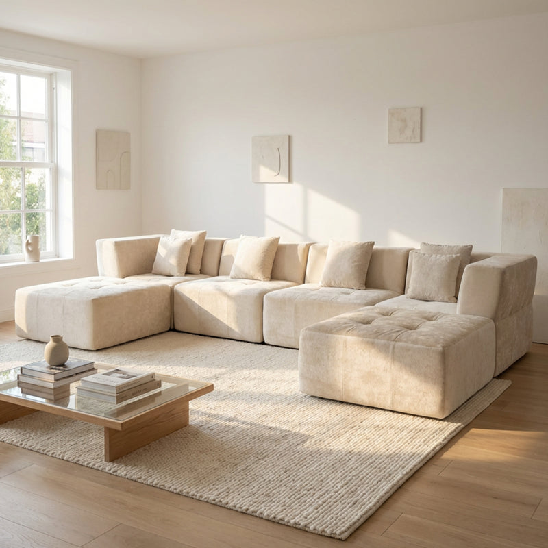 Boneless U-Shaped Sectional Sofa — Modular, No Assembly | Oak & Birch