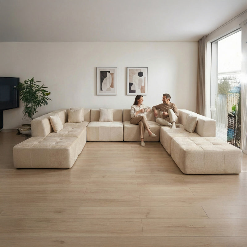 Boneless U-Shaped Sectional Sofa — Modular, No Assembly | Oak & Birch