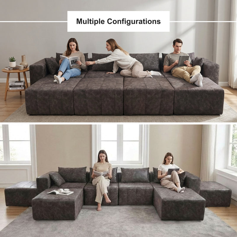 Boneless Deep Seat Modular Sectional Sofa in a Box | Oak & Birch