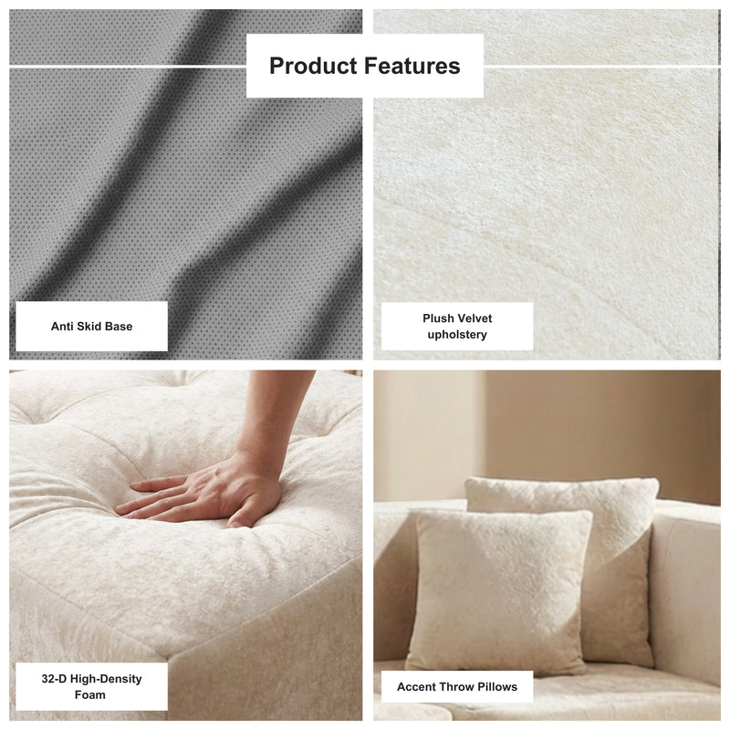 Boneless Loveseat Sofa — Cloud Couch Style, No Assembly | Oak & Birch