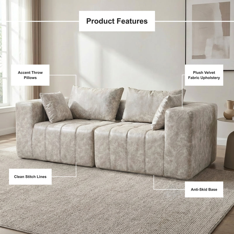 Boneless Deep Seat Modular Sectional Sofa in a Box | Oak & Birch