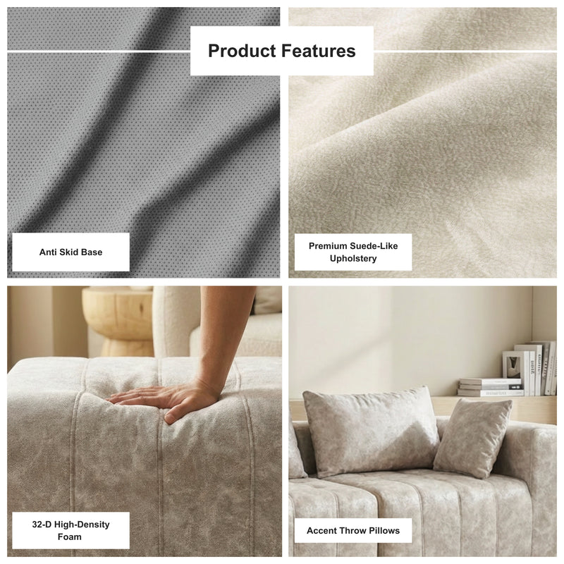 Boneless Deep Seat Loveseat — Cloud Couch Style, No Assembly | Oak & Birch