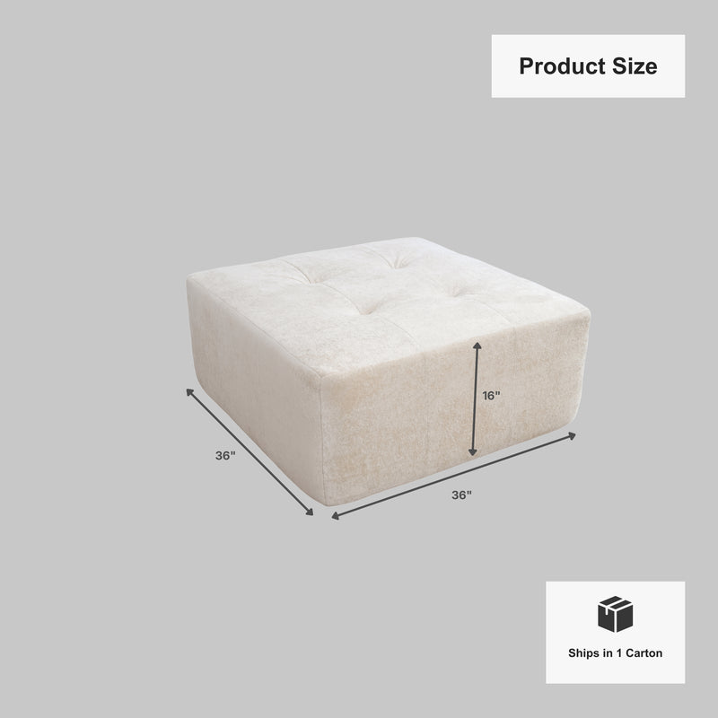 Boneless Modular Sectional Couch in a Box with Ottoman | Oak & Birch