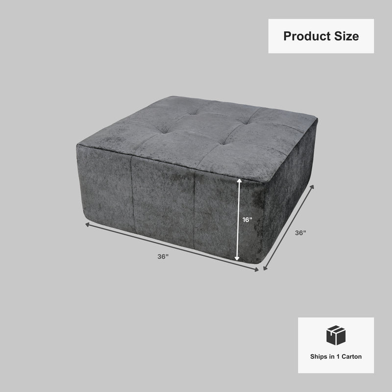 Boneless Modular Sectional Couch in a Box with Ottoman | Oak & Birch