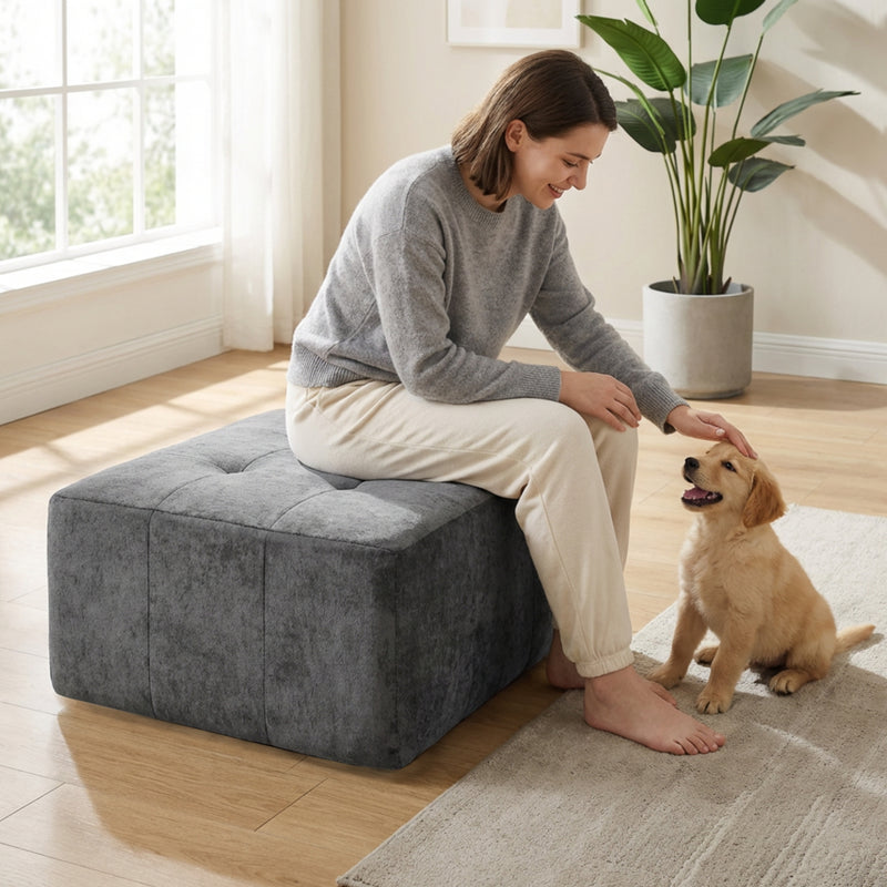 Boneless Modular Sectional Couch in a Box with Ottoman | Oak & Birch