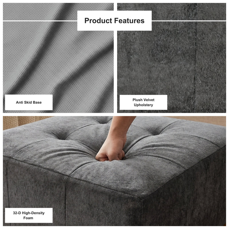 Boneless Modular Sectional Couch in a Box with Ottoman | Oak & Birch