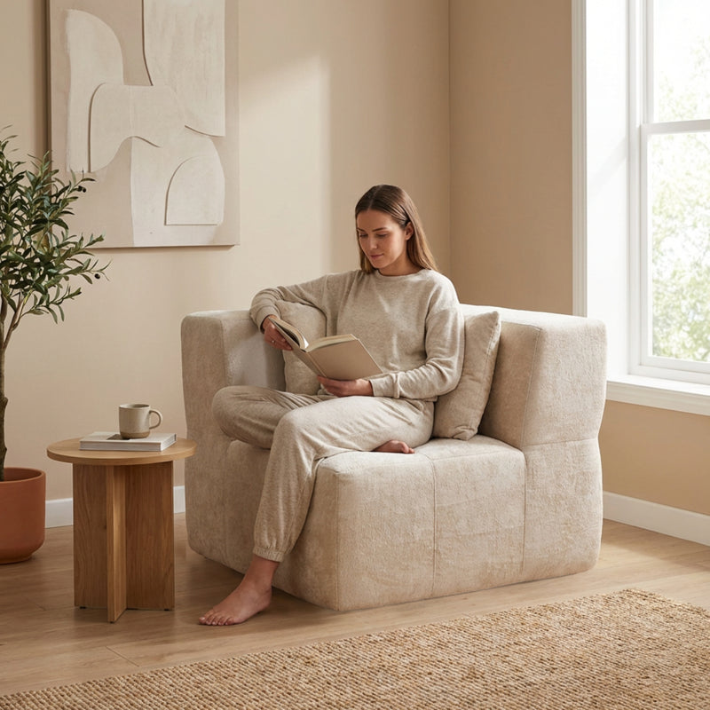 Boneless Modular Sectional Couch in a Box with Ottoman | Oak & Birch