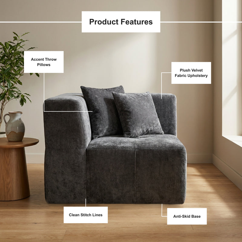 Boneless Modular Sofa Individual Modules | Oak & Birch