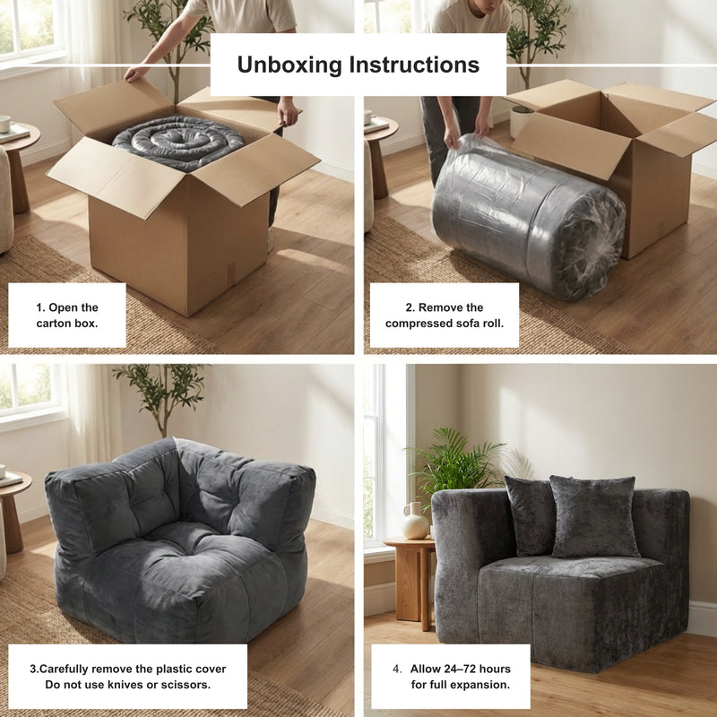 Boneless Modular Sofa Individual Modules | Oak & Birch