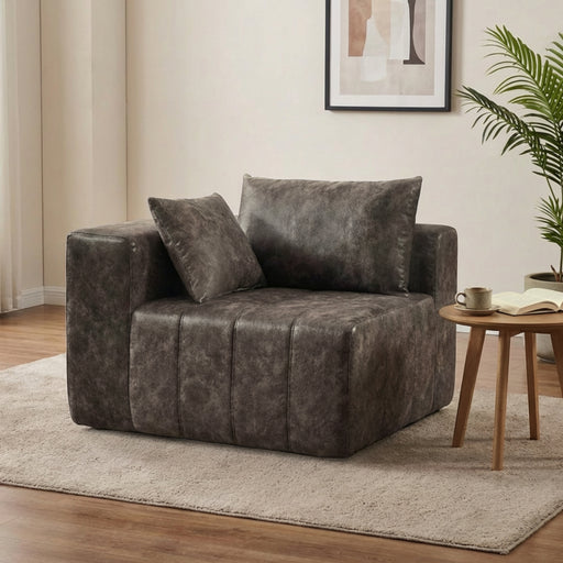 Oak & Birch Boneless Deep Seat Modular Sofa Individual Modules Charcoal