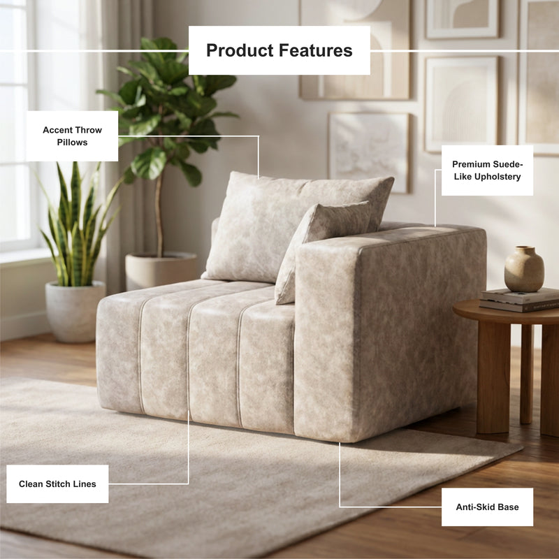 Boneless Deep Seat Modular Sectional Sofa in a Box | Oak & Birch