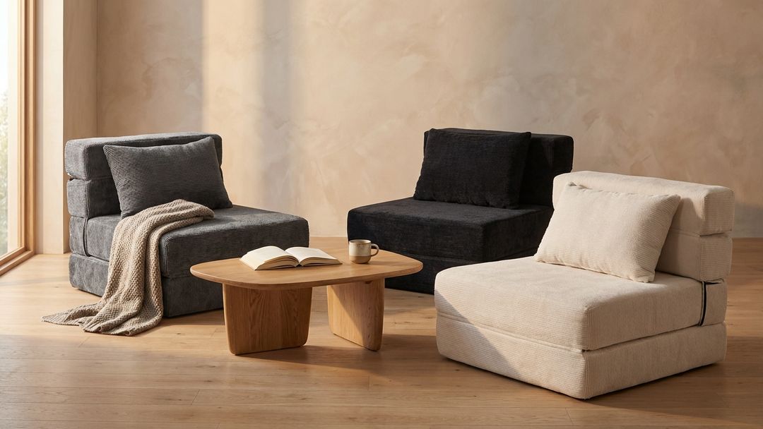 Boneless Foldout Frameless Floor Sofa – Chaise & Sleeper | Oak & Birch lifestyle