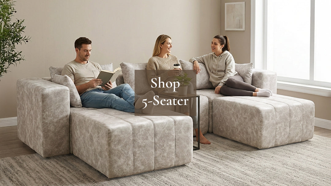 Boneless Deep Seat U-Shaped Sectional Sofa — Modular, No Assembly | Oak & Birch lifestyle